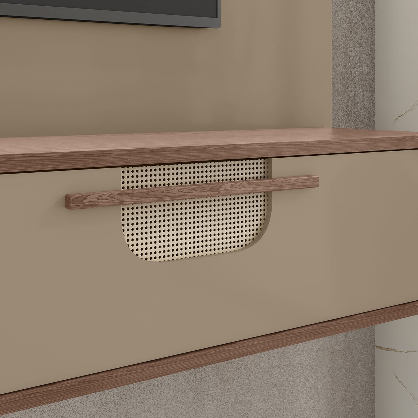 Panel Rack Tv 65" Hoga Jeri Rústico Fendi