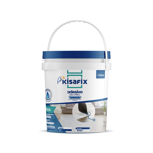 Kisafix Adhesivo de Montaje Acrílico Piso Vinílico SPC 3,5kg Kiling