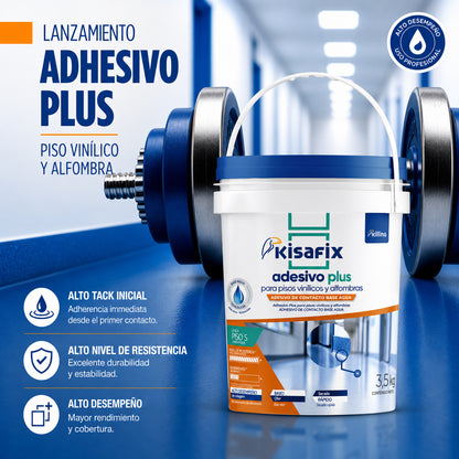 Kisafix Adhesivo Plus de Montaje Piso Vinílico y Alfombras 3,5kg Killing