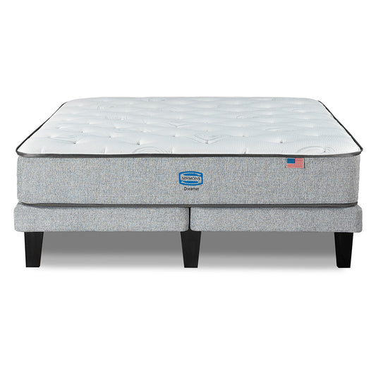 Cama Simmons Dreamer 2 Plazas B/D Plata