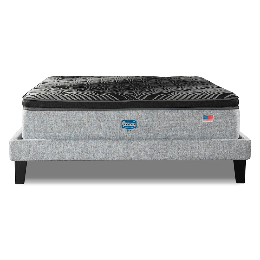 Cama Lownest Simmons Sky King B/D Plata