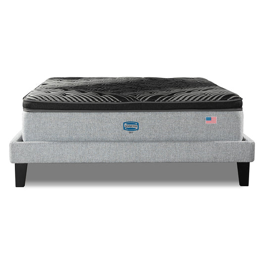 Cama Lownest Simmons Sky King B/D Plata