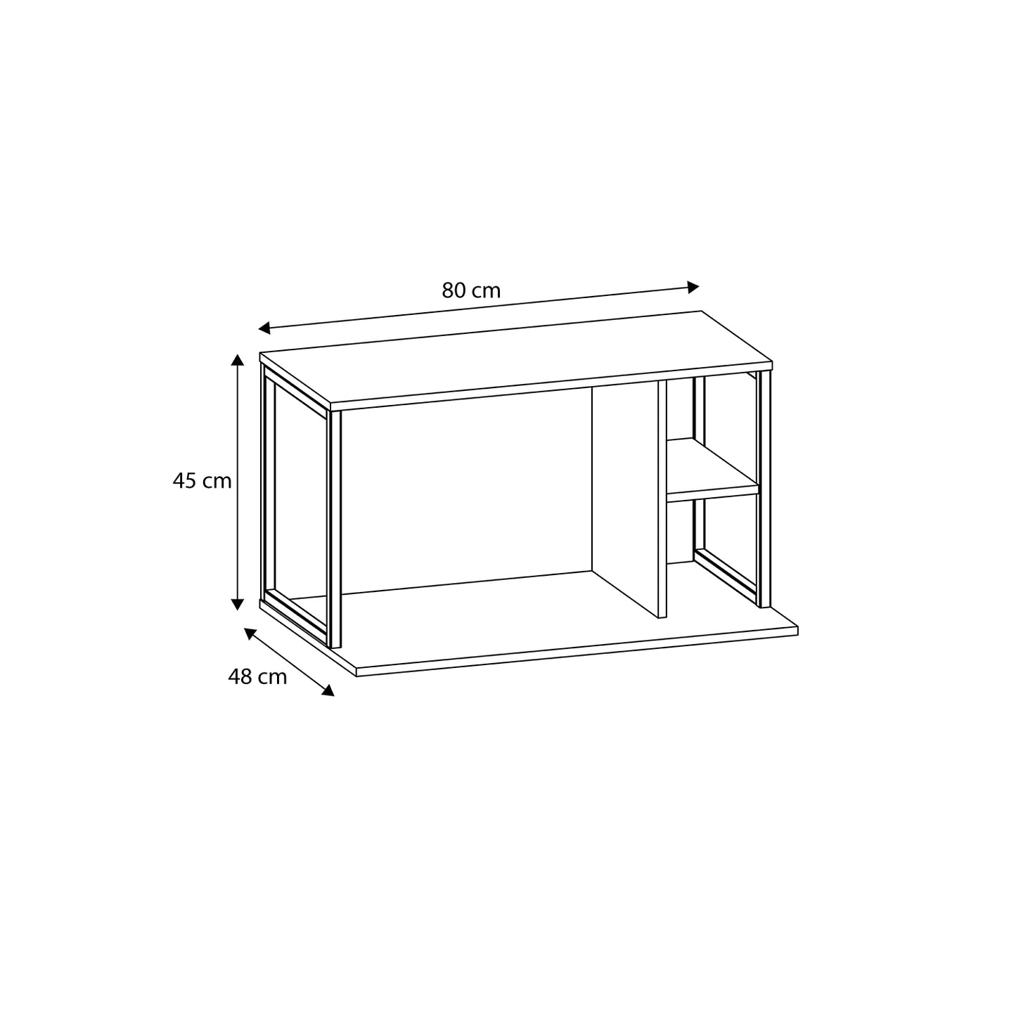 Mueble de Cocina para Microondas Versa Castaño