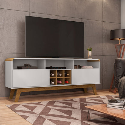 Rack Tv 65" Larimar Blanco Invierno Canela