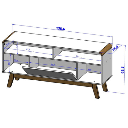 Rack Tv 55" Lazuli Blanco