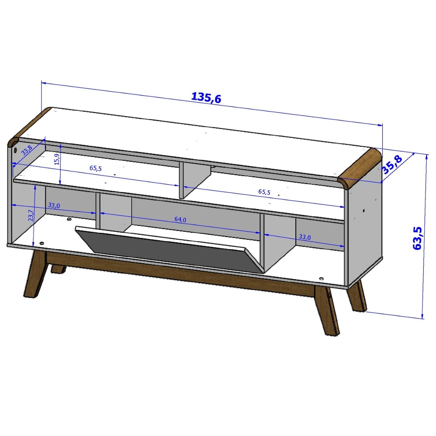 Rack Tv 55" Lazuli Negro