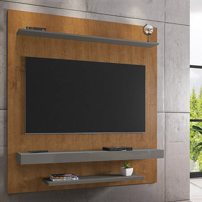 Panel Rack Tv 60 Leme Natural Titanium