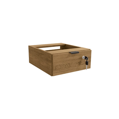 Cajón para Escritorio Office con Llave Castaño