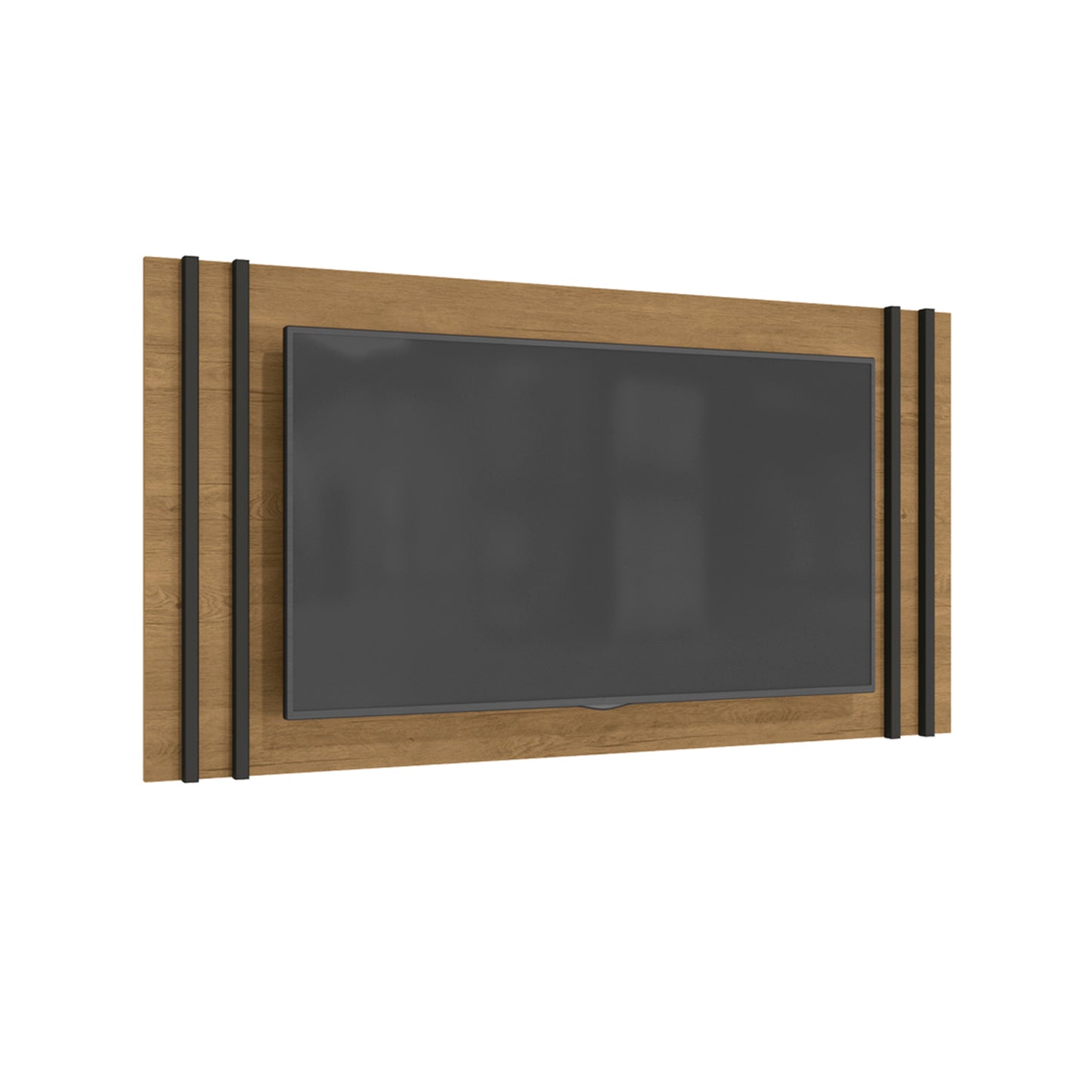 Panel Rack Tv 42" Venezia Castaño Metal