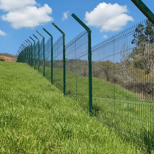 Poste Verde Con Brazo 2.40M