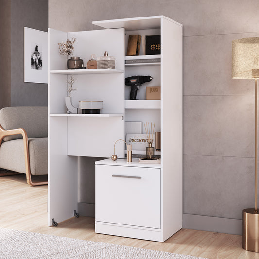 Estante Multiuso Extendible Hoga Lock Blanco