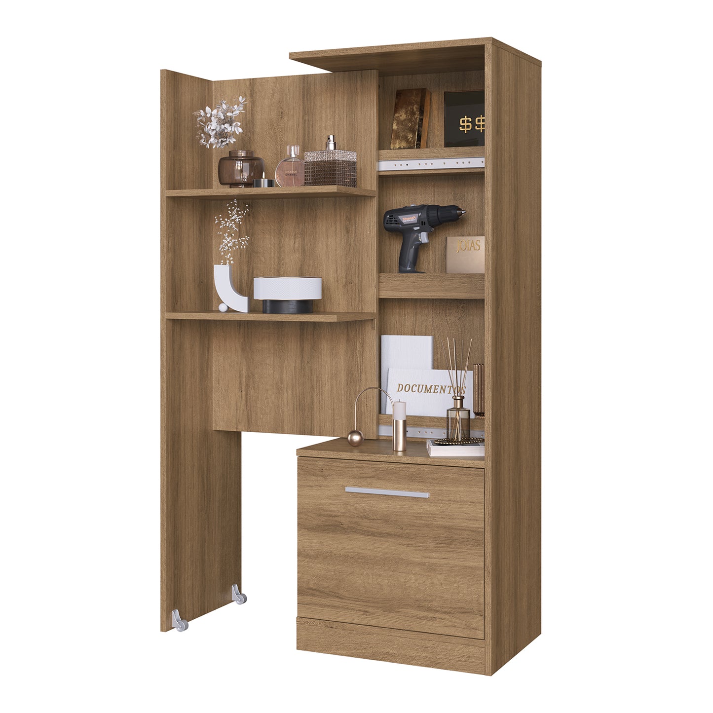 Estante Multiuso Extendible Hoga Lock Miel
