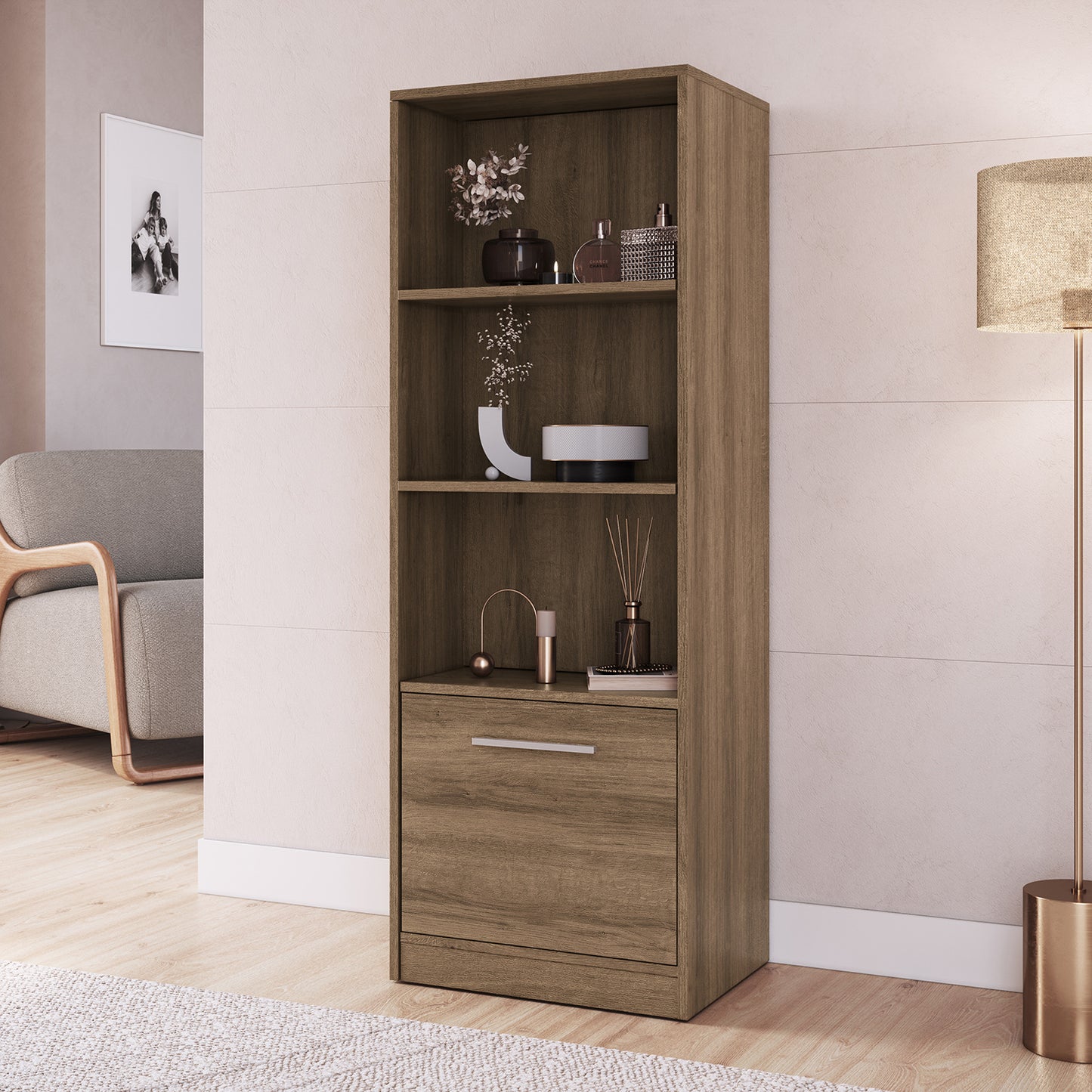 Estante Multiuso Extendible Hoga Lock Miel
