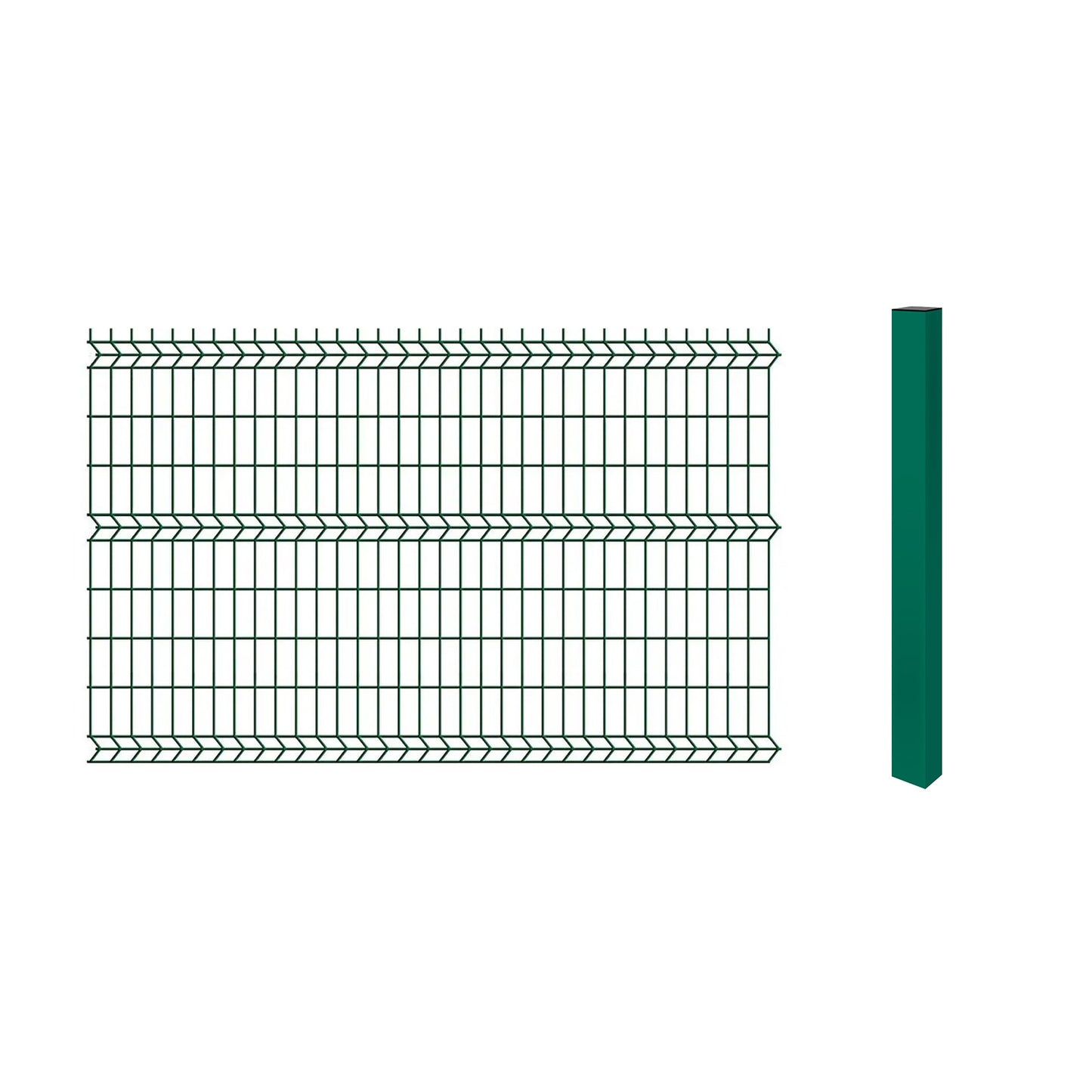 Pack Reja Tipo Acmafor 3D Verde 2.50 x 1.83 Mts + Poste