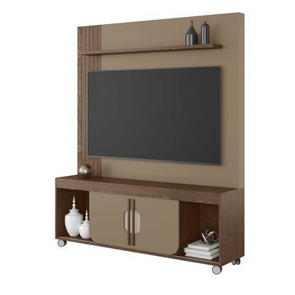 Centro de Entretenimiento Rack Tv 65" Hoga Maragogi Roble Fendi