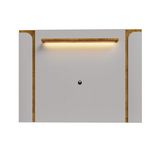Panel Rack Tv 75" Hoga Maresias Gris Claro Natural
