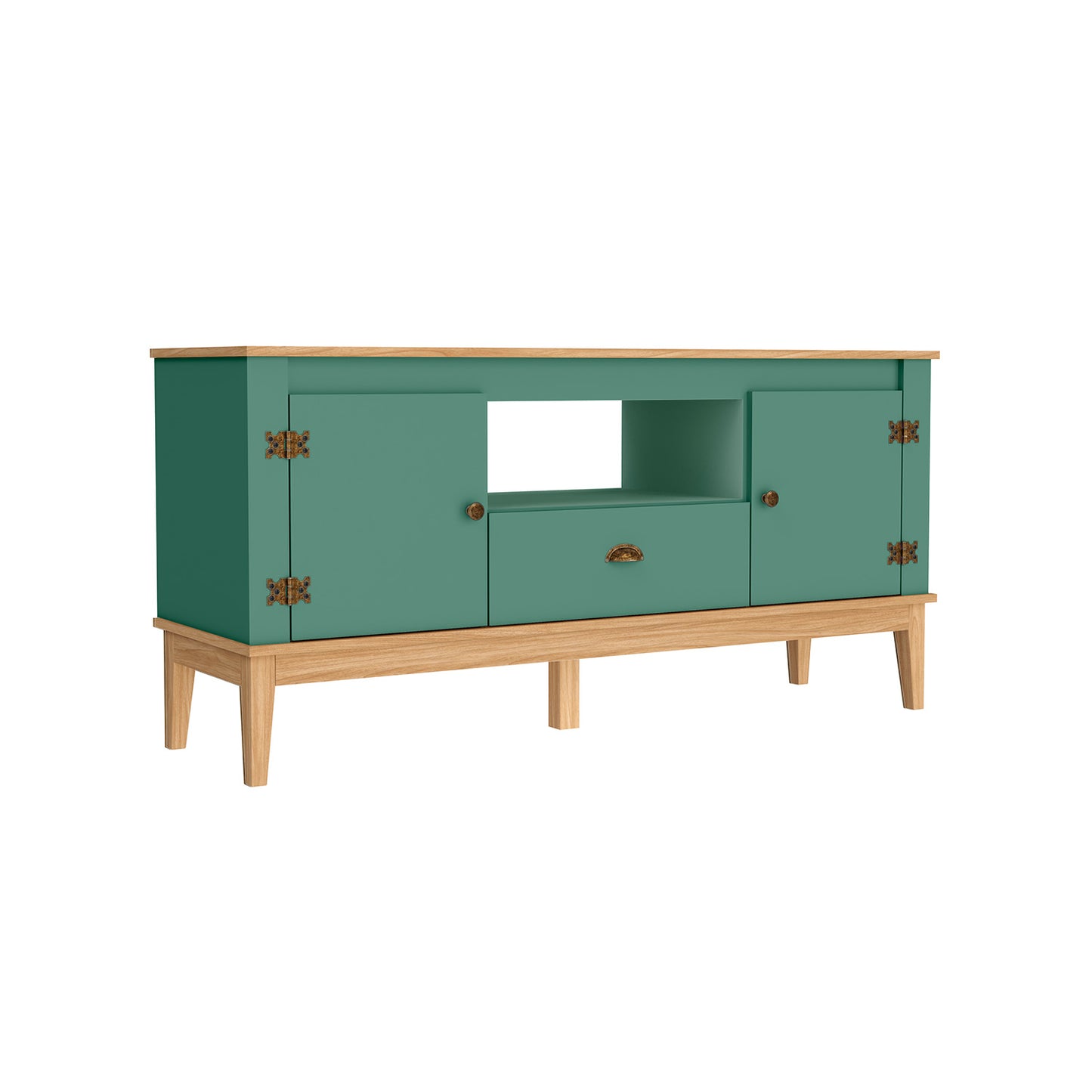 Rack Tv 55" Hoga Colonial Miel Oliva