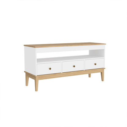 Rack Tv 50" Colonial Miel Blanco