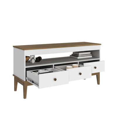 Rack Tv 50" Colonial Miel Blanco