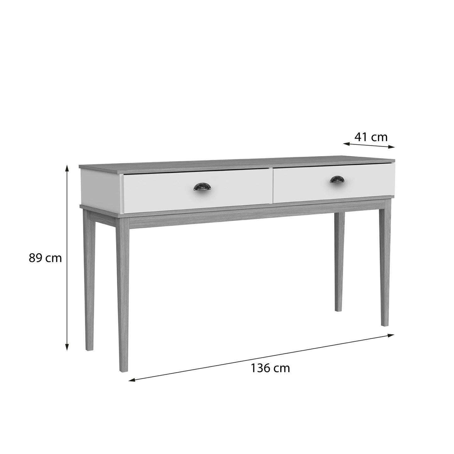 Aparador Arrimo 2 Cajones Colonial Miel Petróleo