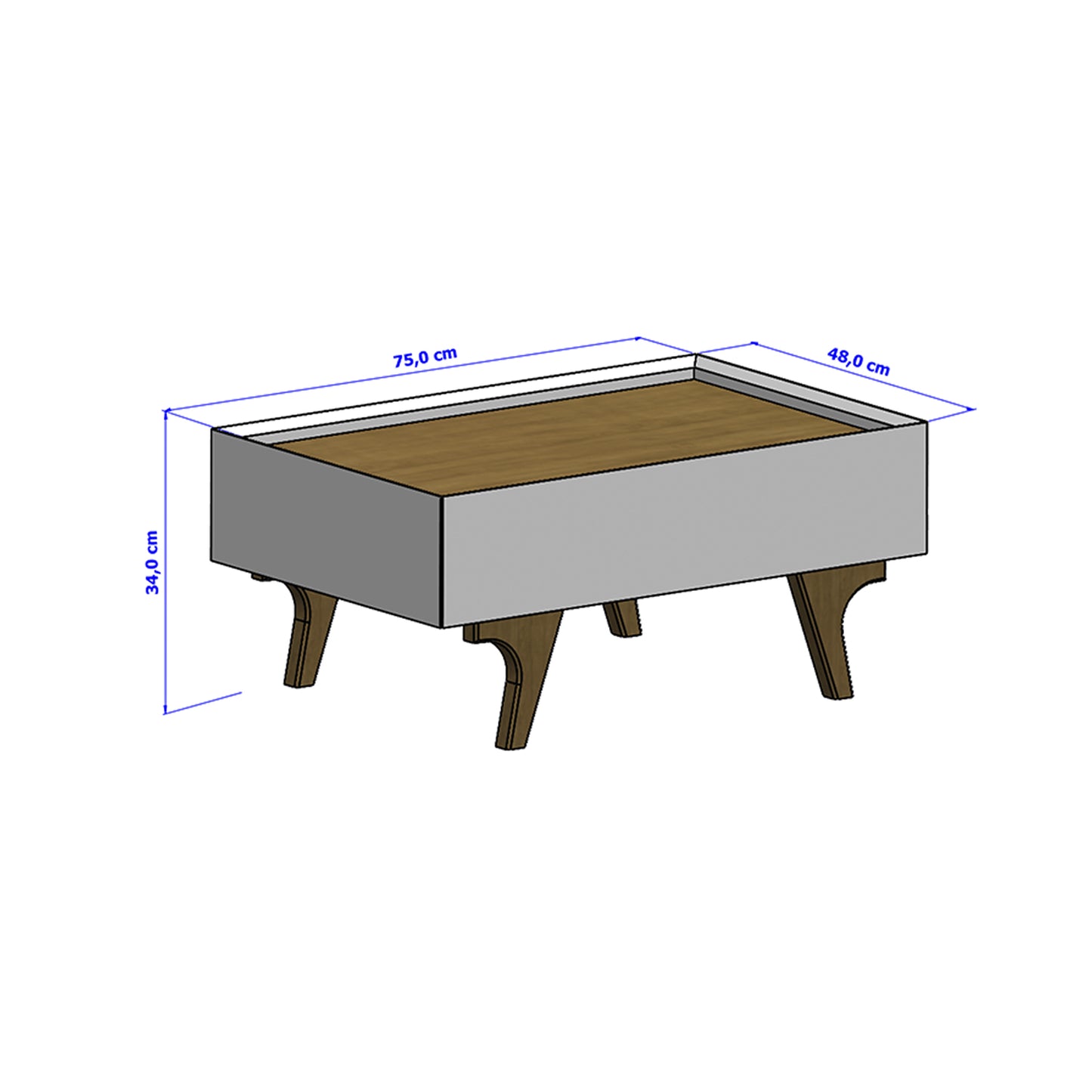 Mesa de Centro Sena Blanco Invierno