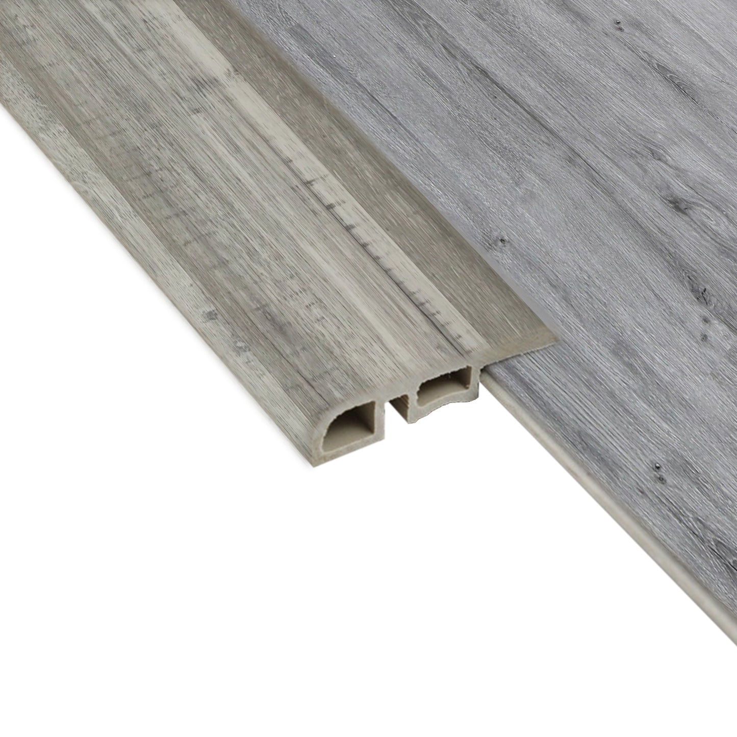 Cubrejunta Reductor Pvc Hoga 2Mt x 45mm Gris Absoluto