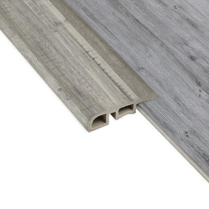 Cubrejunta Reductor Pvc Hoga 2Mt x 45mm Gris Absoluto