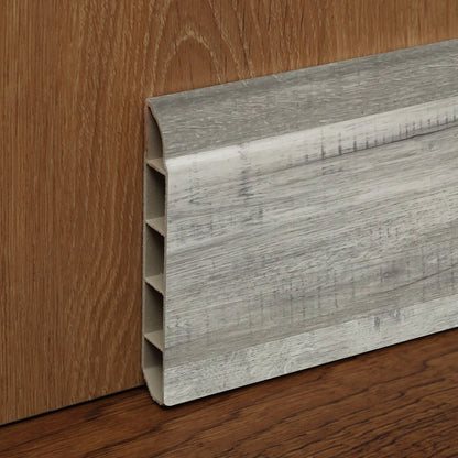 Guardapolvo Pvc Hoga 2Mt x 80mm Gris Absoluto