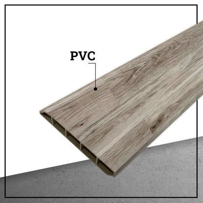 Guardapolvo Pvc Hoga 2Mt x 80mm Rústico Haya