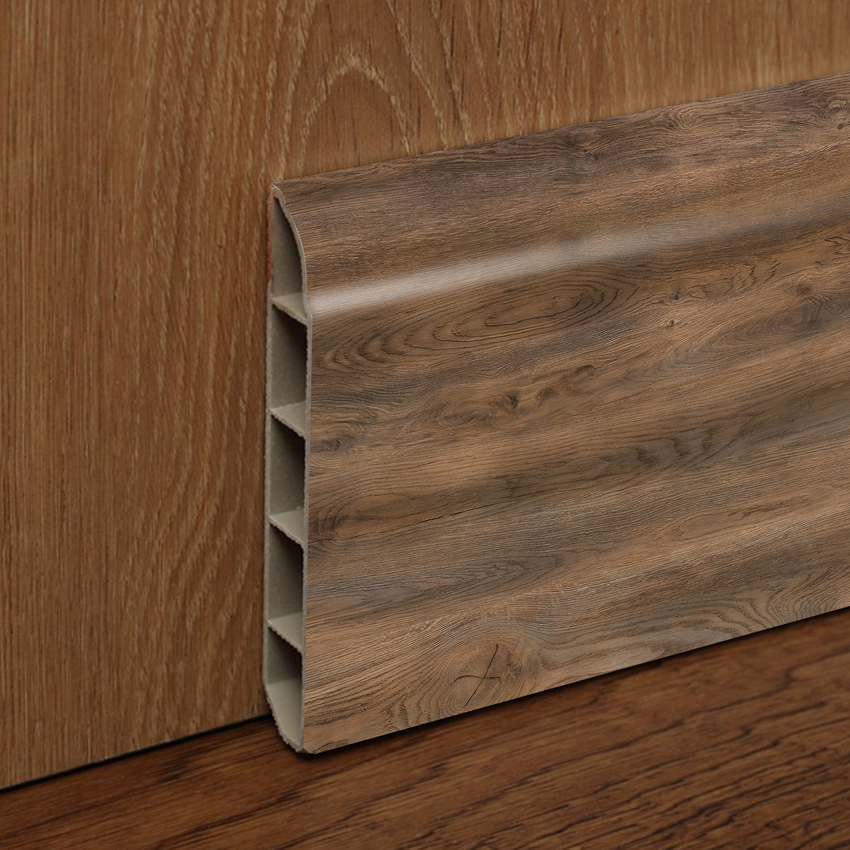 Guardapolvo Pvc Hoga 2Mt x 80mm Tabaco