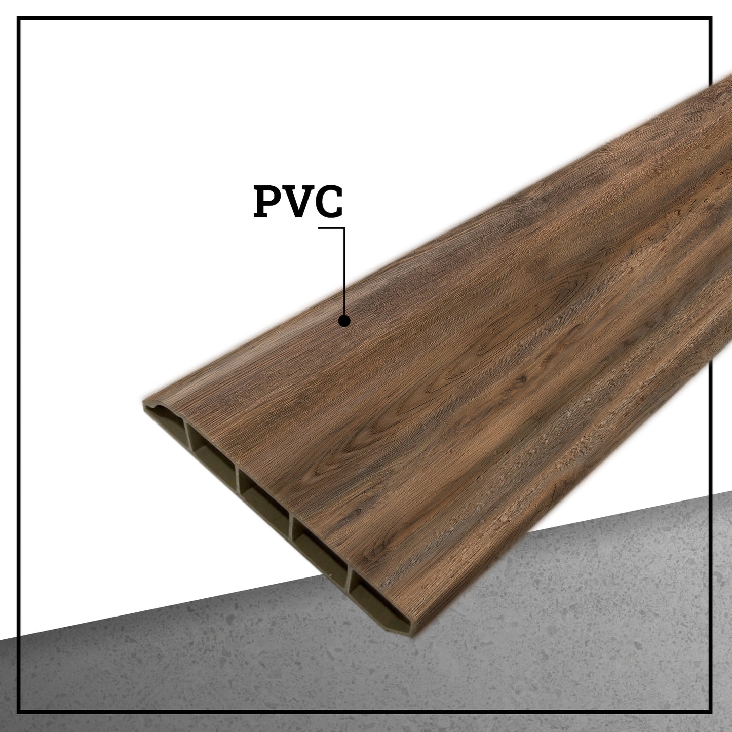 Guardapolvo Pvc Hoga 2Mt x 80mm Tabaco