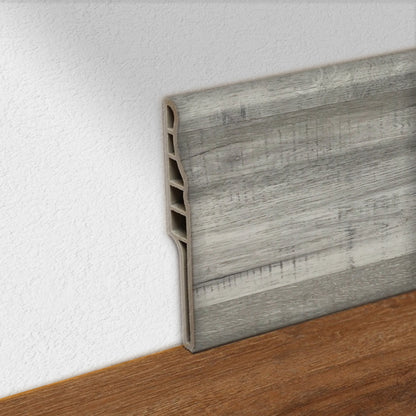 Guardapolvo Pvc Hoga 2Mt x 90mm Gris Absoluto