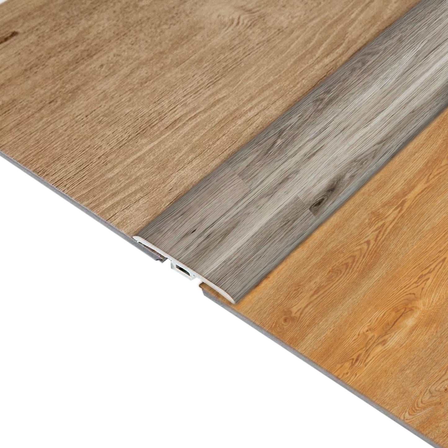 Moldura T Pvc Hoga 2Mt x 45mm Rústico Haya