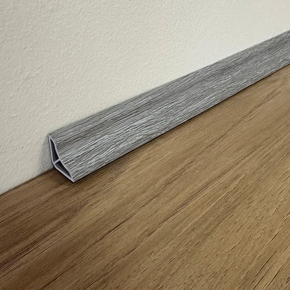 Pack 5 Unidades Cuarto Rodón Concavo 2mt Gris Oak
