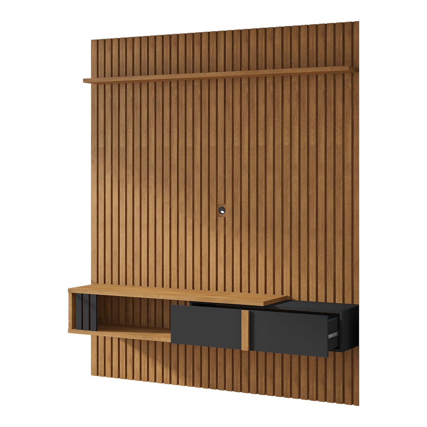 Panel Rack Tv 75" Nassau Natural Negro