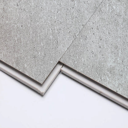 Vinilico Spc Travertino Piso y Muro 45 X 45 cm Blanco Cemento