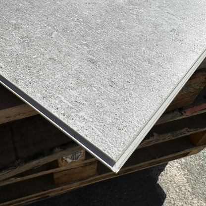 Vinilico Spc Travertino Piso y Muro 45 X 45 cm Blanco Cemento