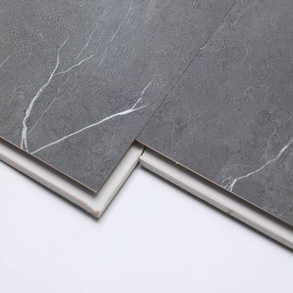 Vinilico Spc Travertino Piso y Muro 45 X 45  cm Negro Marmol