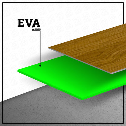 Piso Flotante Vinílico Spc Click 3.5+1mm Eva 2.23Mt2 Haya