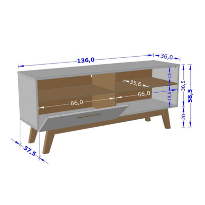 Rack Tv 55" Paladio Blanco