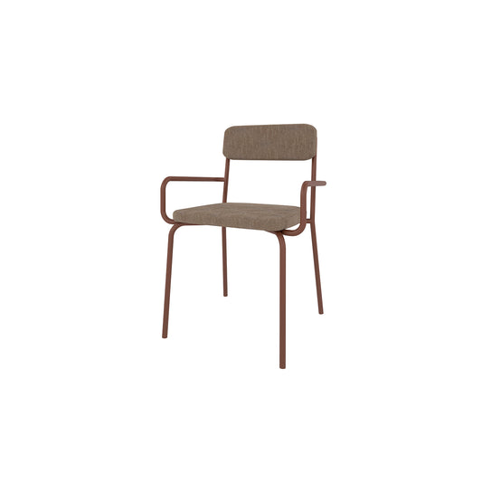 Silla Lenox Oro Envejecido Mocca