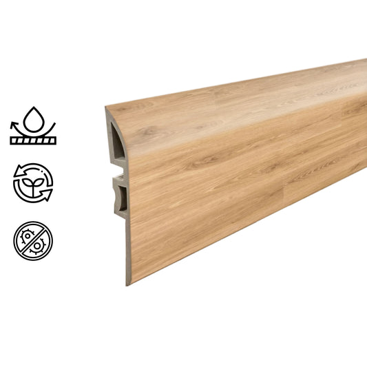 Cubrejunta Reductor Pvc Hoga 2Mt x 45mm Roble Suave