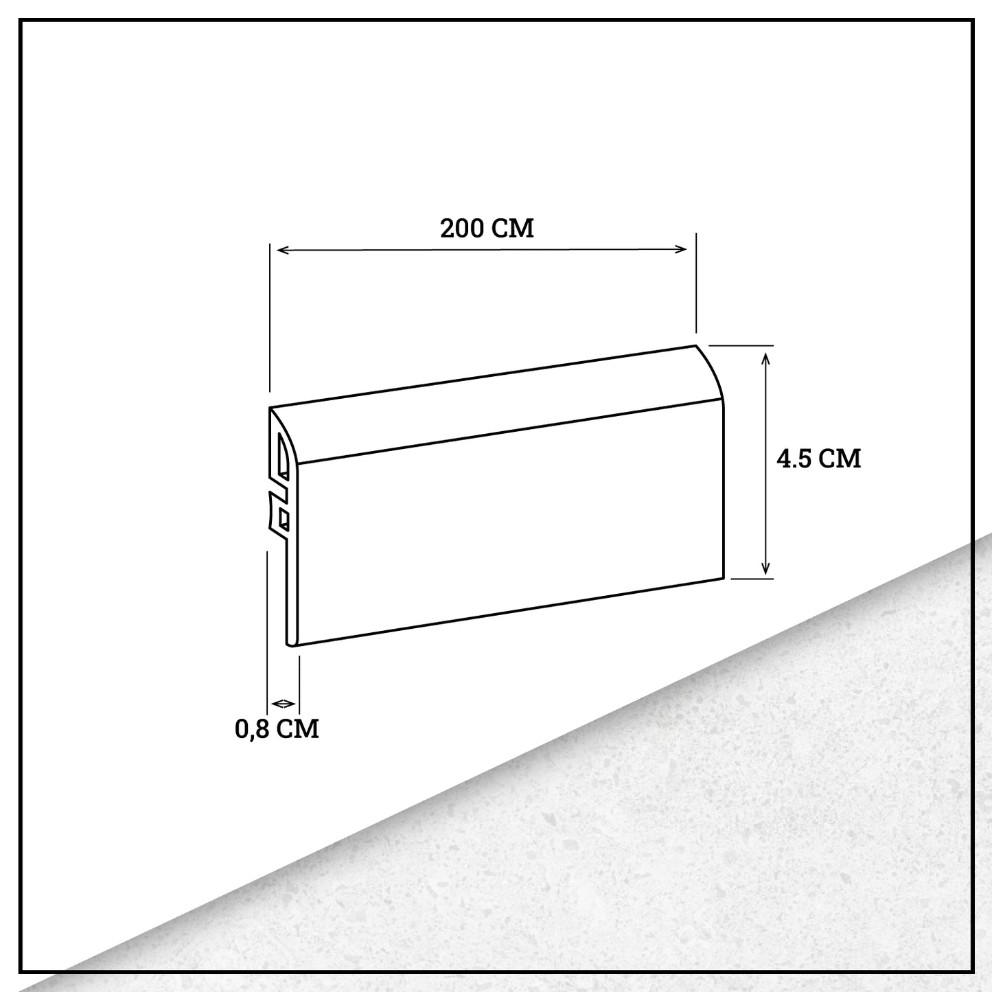 Pack 5 Unidades Cubrejunta Reductor PVC 2mt x 45mm Roble Suave