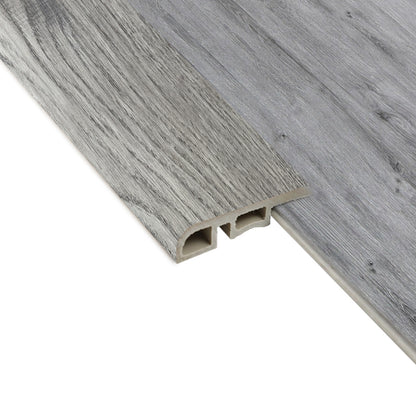 Pack 5 Unidades Cubrejunta Reductor PVC 2mt x 45mm Gris Oak