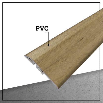 Cubrejunta Reductor Pvc Hoga 2Mt x 45mm Abedul