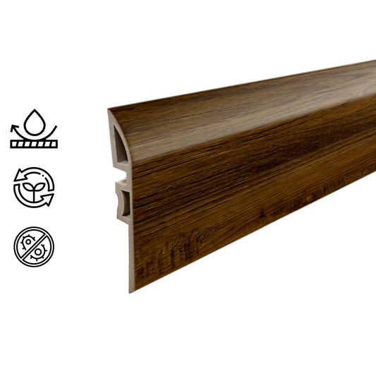 Cubrejunta Reductor Pvc Hoga 2Mt x 45mm Café