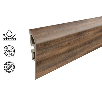 Cubrejunta Reductor Pvc Hoga 2Mt x 45mm Tabaco