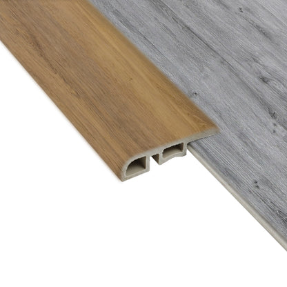 Cubrejunta Reductor Pvc Hoga 2Mt x 45mm Castaño