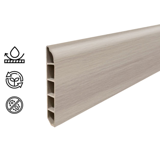 Guardapolvo Pvc Hoga 2Mt x 80mm Blanco