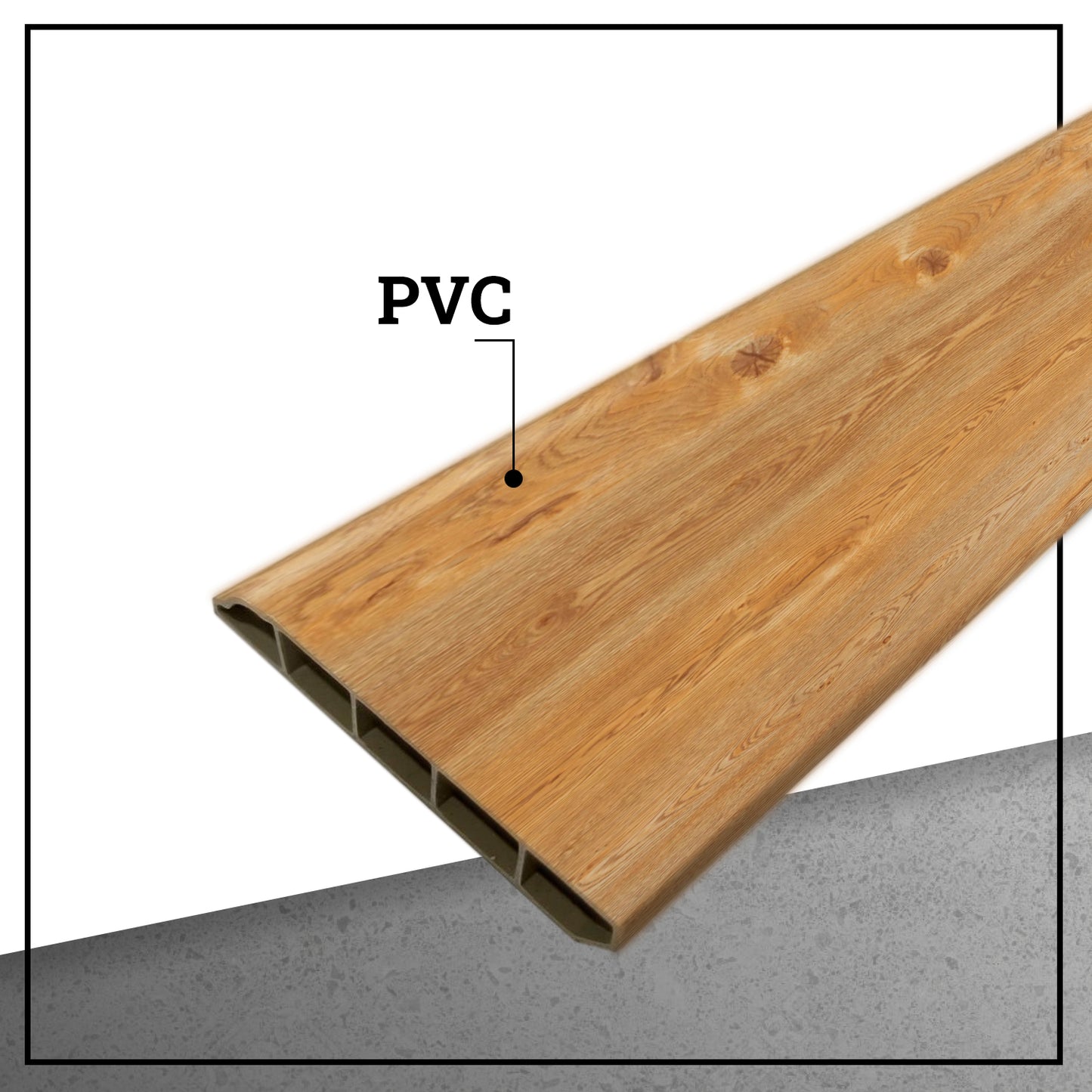 Guardapolvo Pvc Hoga 2Mt x 80mm Bamboo
